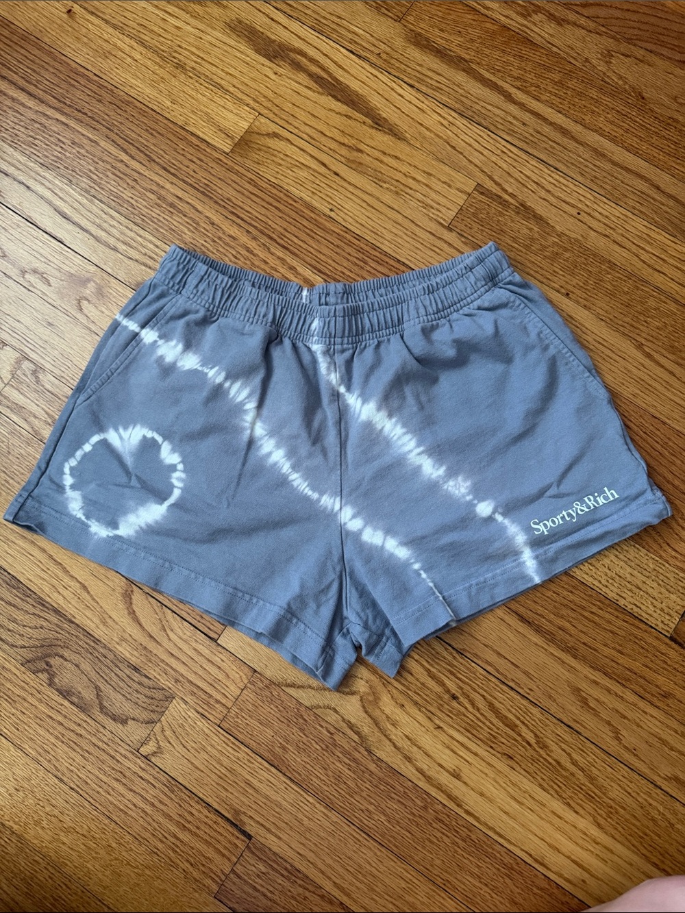 Sporty & Rich Tie-Dye Athletic Shorts